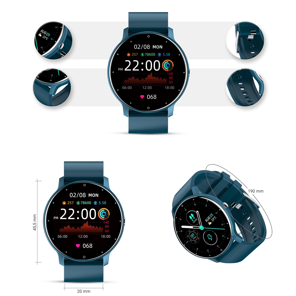 Smartwatch Damski Gravity GT1-5 - obrazek 7
