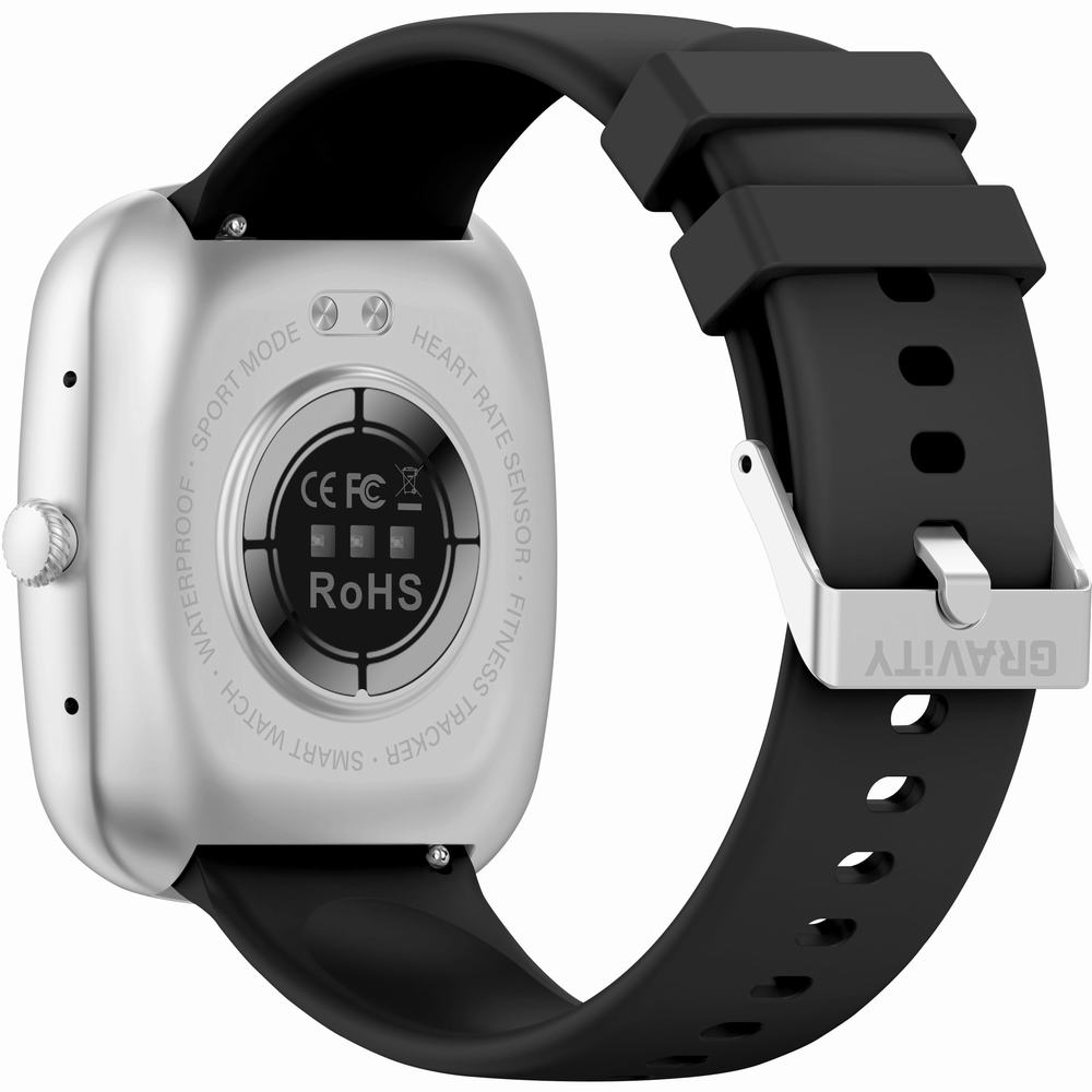 Smartwatch Męski GRAVITY GT18-4 Pomarańczowy Pasek Silikonowy + Czarny Pasek - obrazek 8