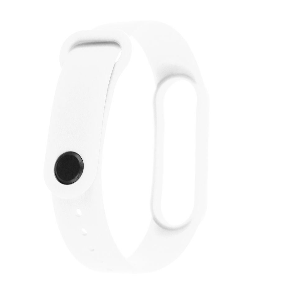 Pasek silikonowy do Xiaomi 5/6 - biały - obrazek 2