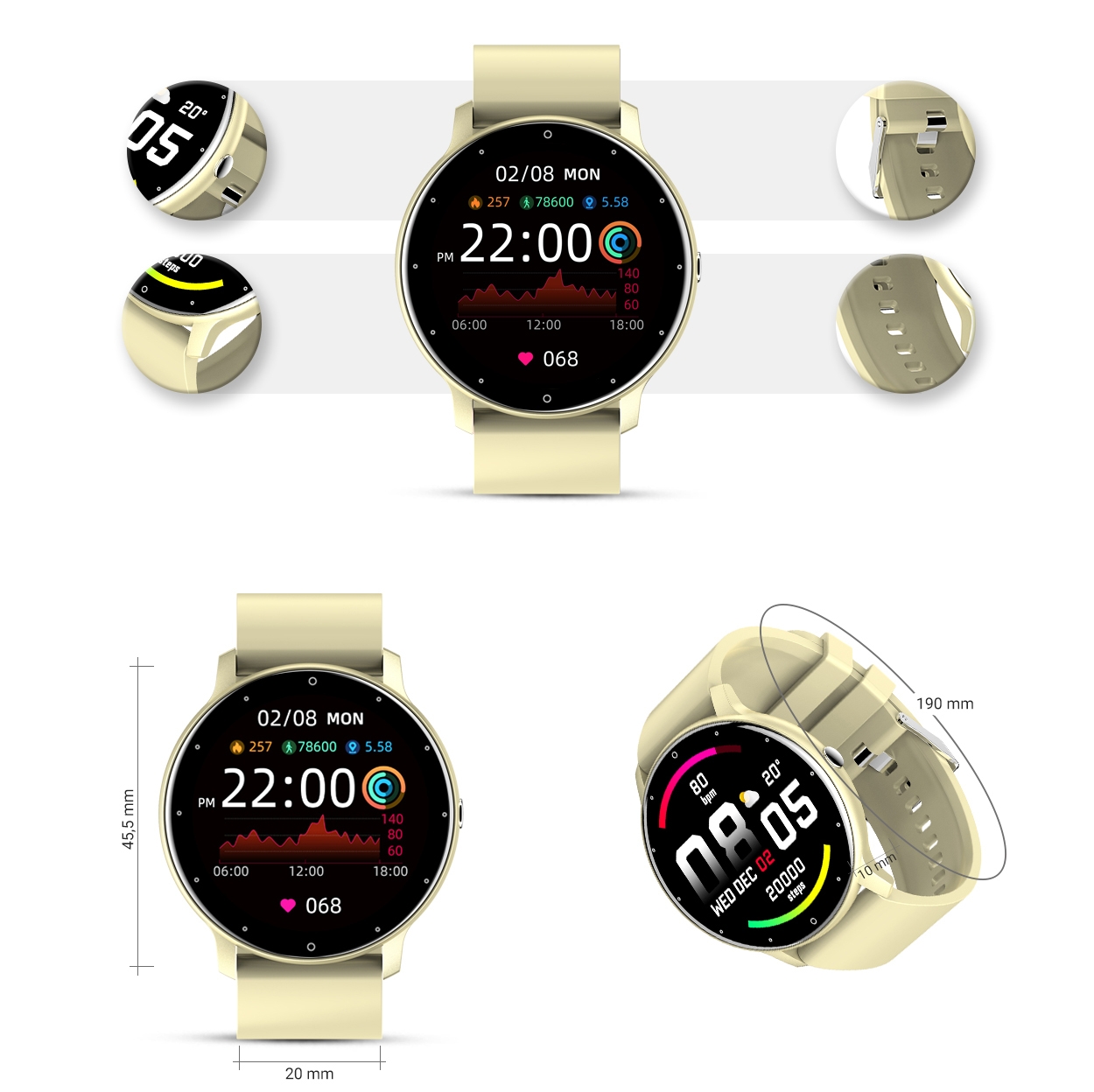 Smartwatch Damski Gravity GT1-6 - obrazek 7