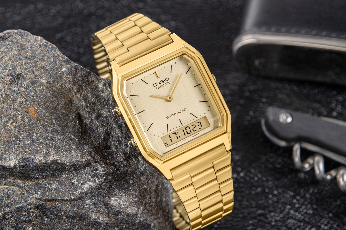 Zegarek Męski CASIO VINTAGE AQ-230GA-9DMQYES + BOX - obrazek 5