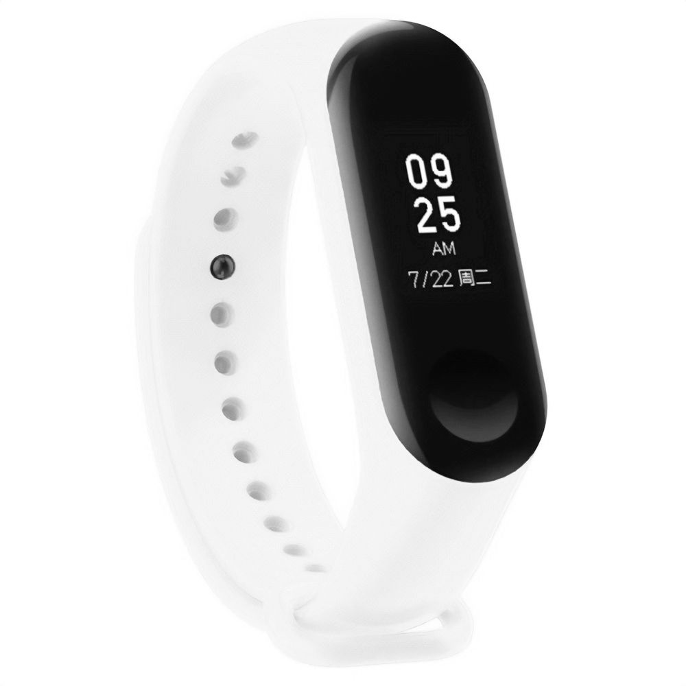 Pasek silikonowy do Xiaomi 5/6 - biały - obrazek 3