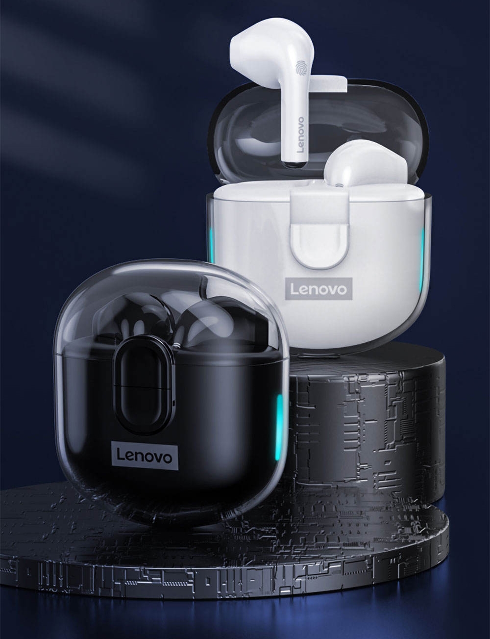 Słuchawki bezprzewodowe douszne LENOVO Thinkplus LivePods LP12 Białe - obrazek 3