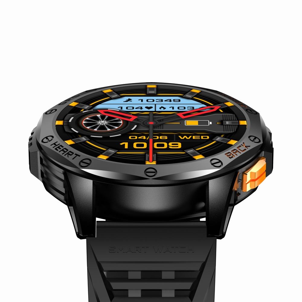 Smartwatch Męski GRAVITY GPS GT24-2 Czarny Pasek Silikonowy + Biały Pasek Silikonowy - obrazek 6