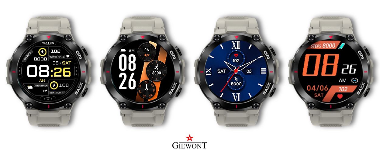 Smartwatch GIEWONT Pionier GPS GW460-3 - Light Stone - obrazek 6