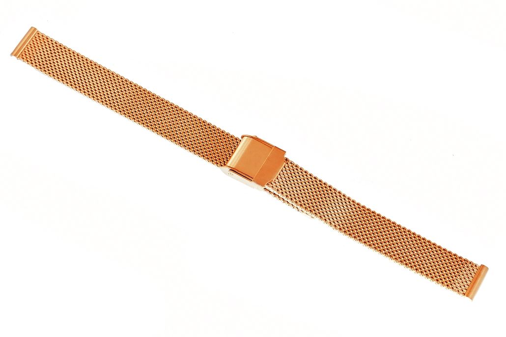 Bransoleta Siatka Różowe Złoto 12 mm 302RG12-Z - obrazek 3