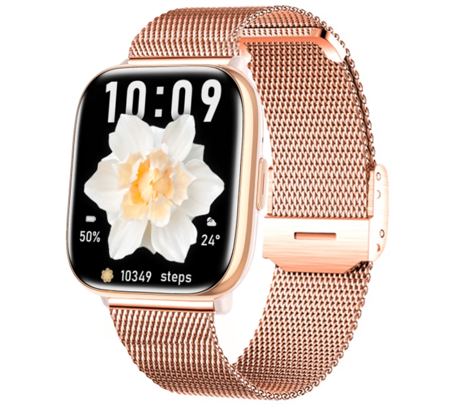 Smartwatch Damski Rubicon RNCF31 ROSE GOLD Bransoleta + 2 Paski - obrazek 3