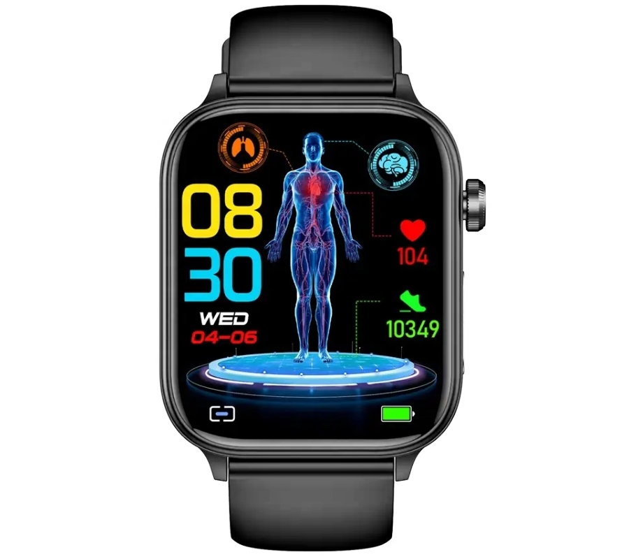 Smartwatch Męski Rubicon RNCF33 BLACK + Pasek Granatowy - obrazek 4