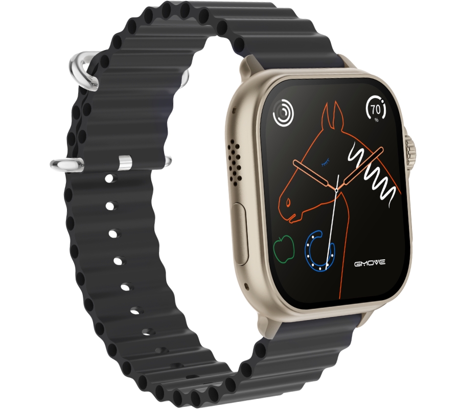 Smartwatch Męski RUBICON RNCF17 Tytan/Black SMARUB268 - obrazek 3