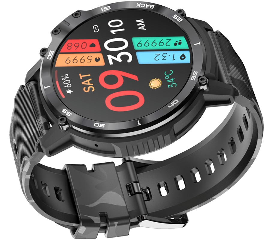 Smartwatch Męski RUBICON RNCF08 Black/Moro SMARUB232 - obrazek 3
