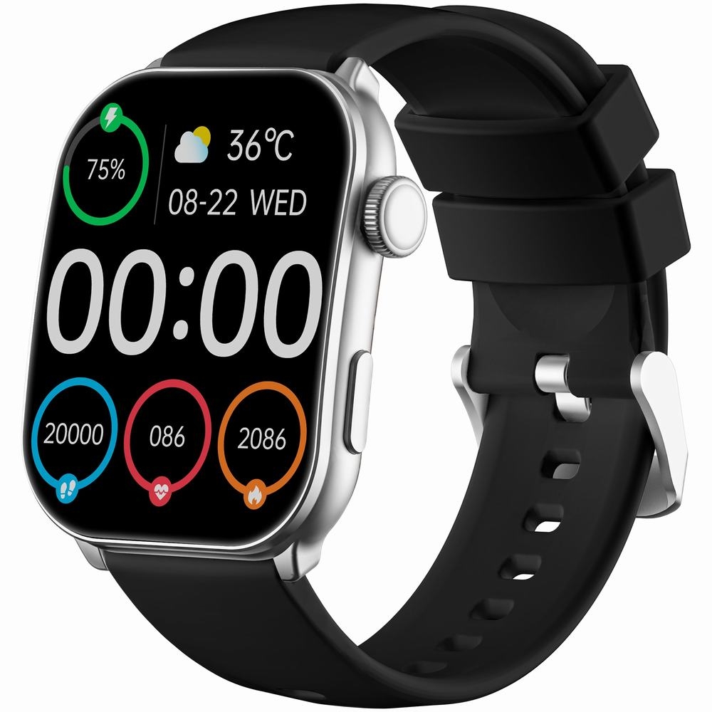 Smartwatch Damski GRAVITY GT28-9 Pasek + Bransoleta Czarno Srebrny - obrazek 3