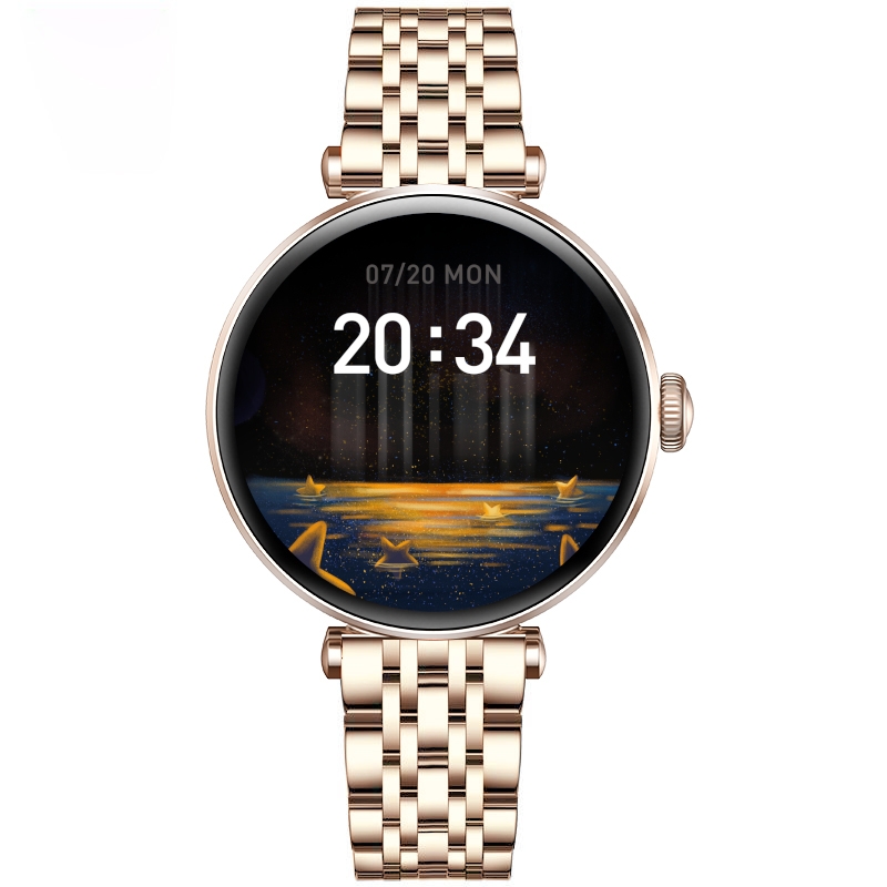Smartwatch Gravity Różowe Złoto Czarny 2 Paski GT26-6 - obrazek 3