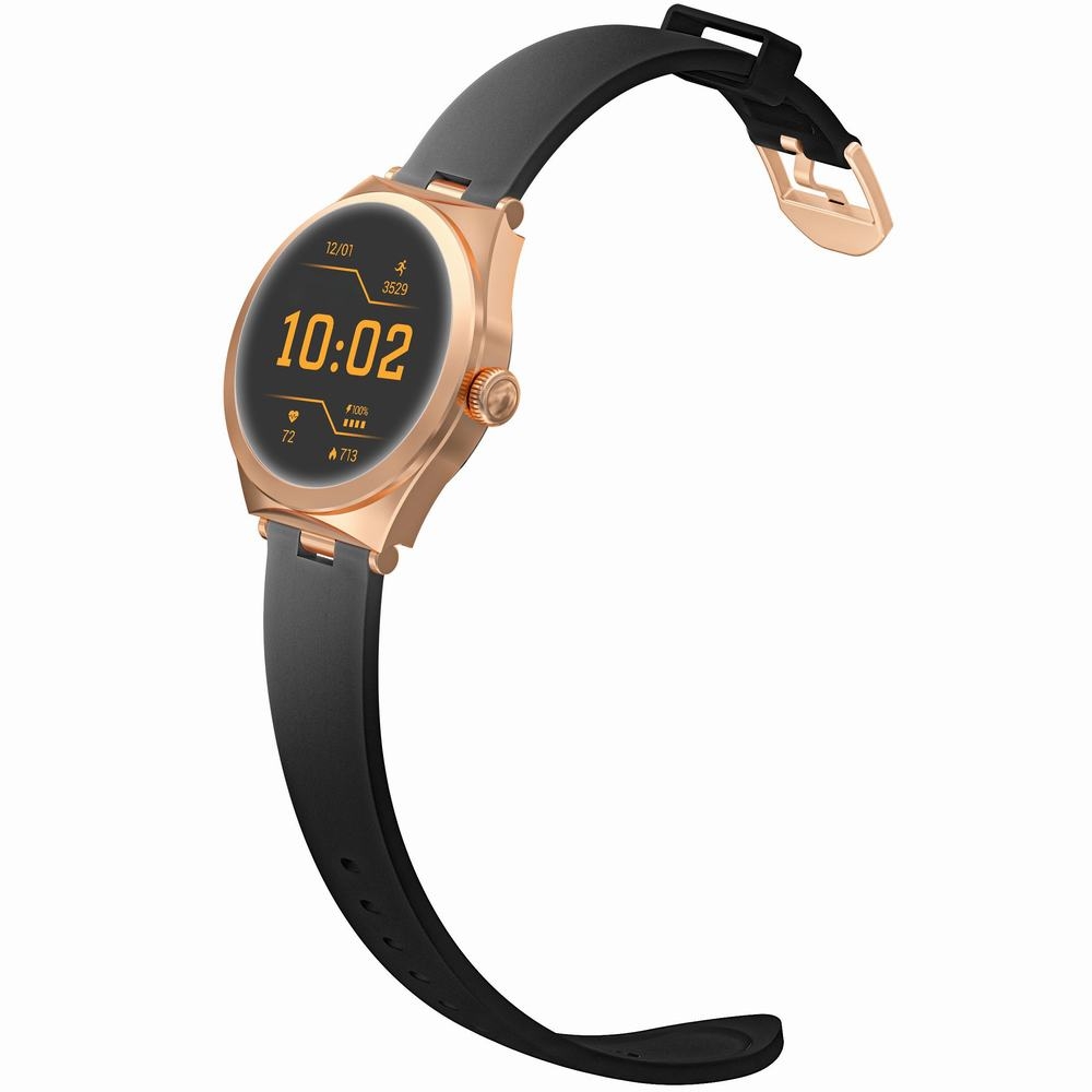 Smartwatch Gravity Różowe Złoto Czarny GT25-3 - obrazek 3