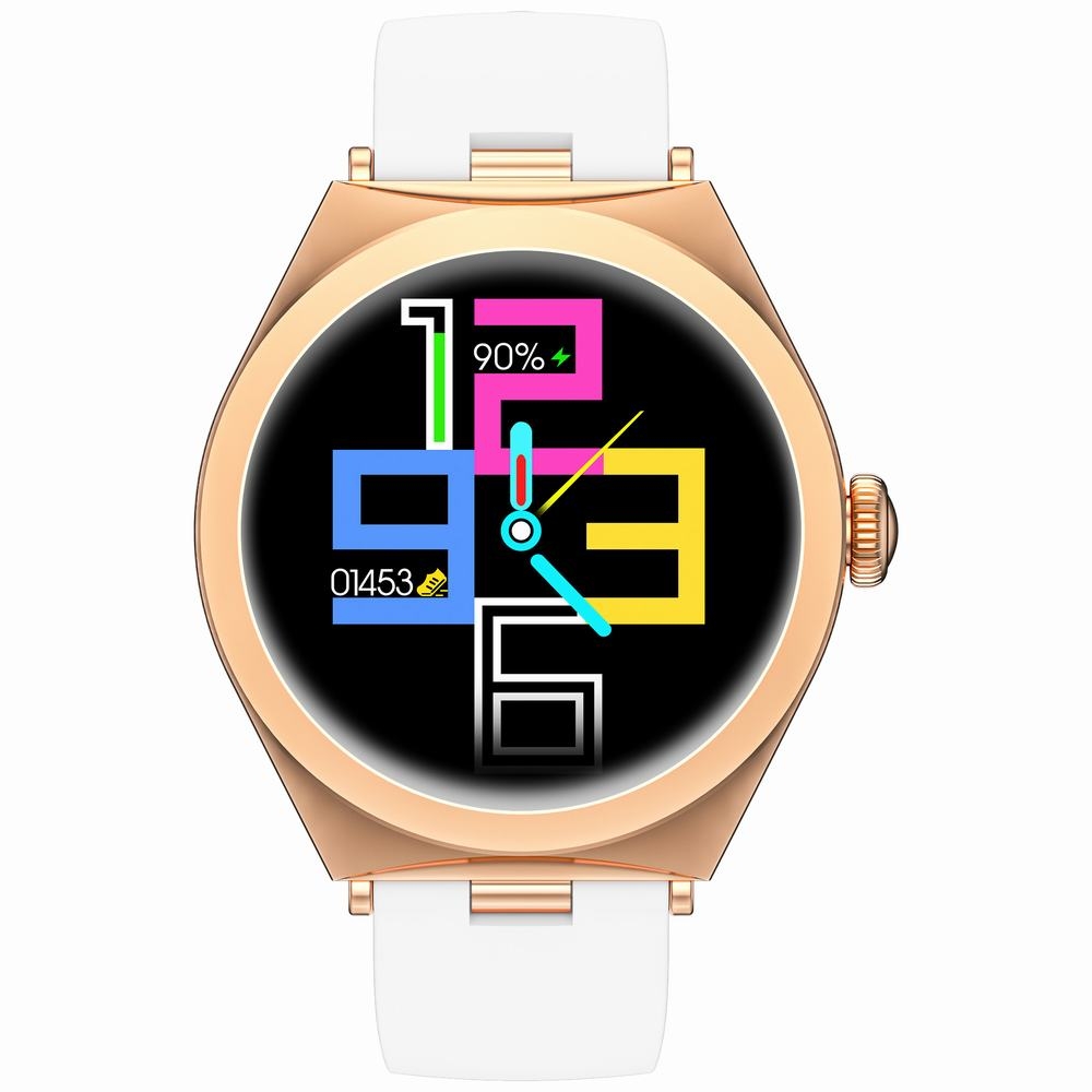 Smartwatch Gravity Różowe Złoto Biały GT25-4 - obrazek 2