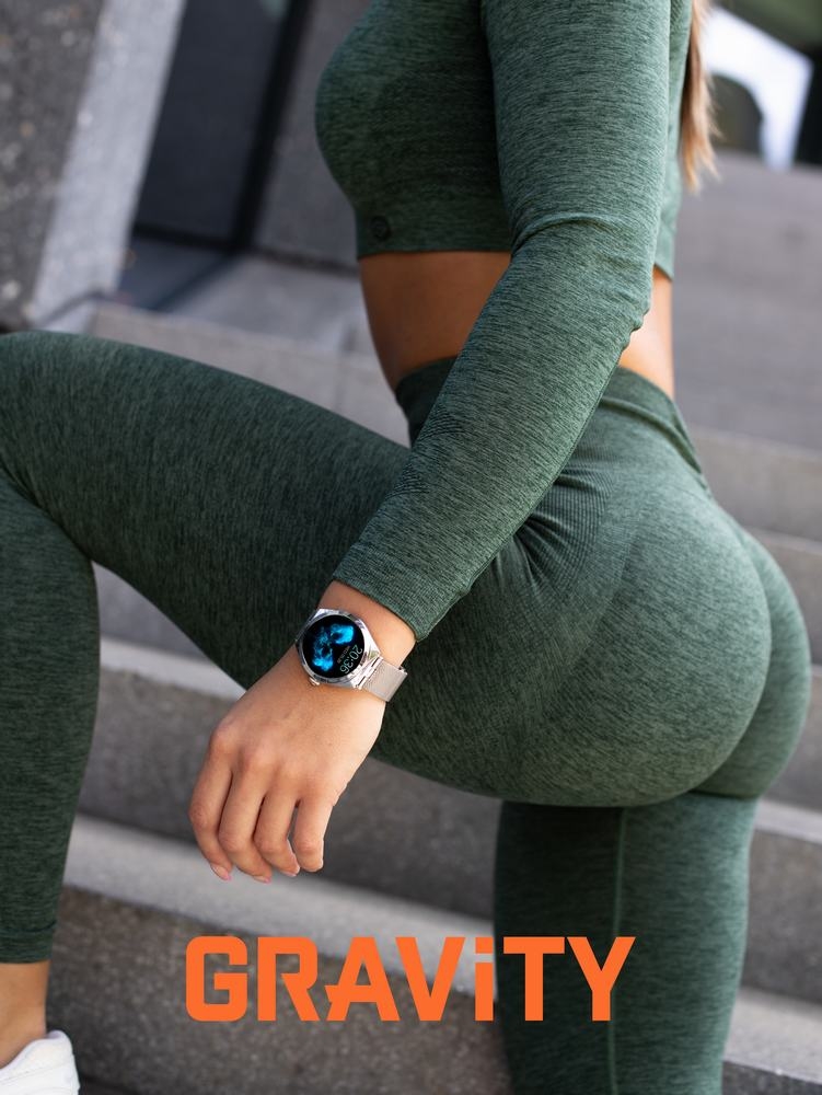 Smartwatch Gravity Srebrny GT25-7 - obrazek 5