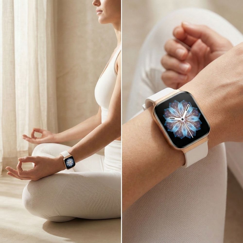 Smartwatch Gravity Różowe Złoto Pasek + Bransoleta GT44-1 - obrazek 3
