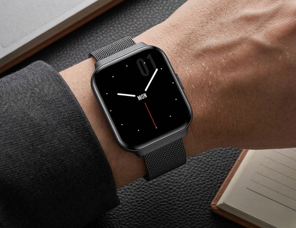 Smartwatch Gravity Czarny Pasek + Bransoleta GT44-5 - obrazek 3