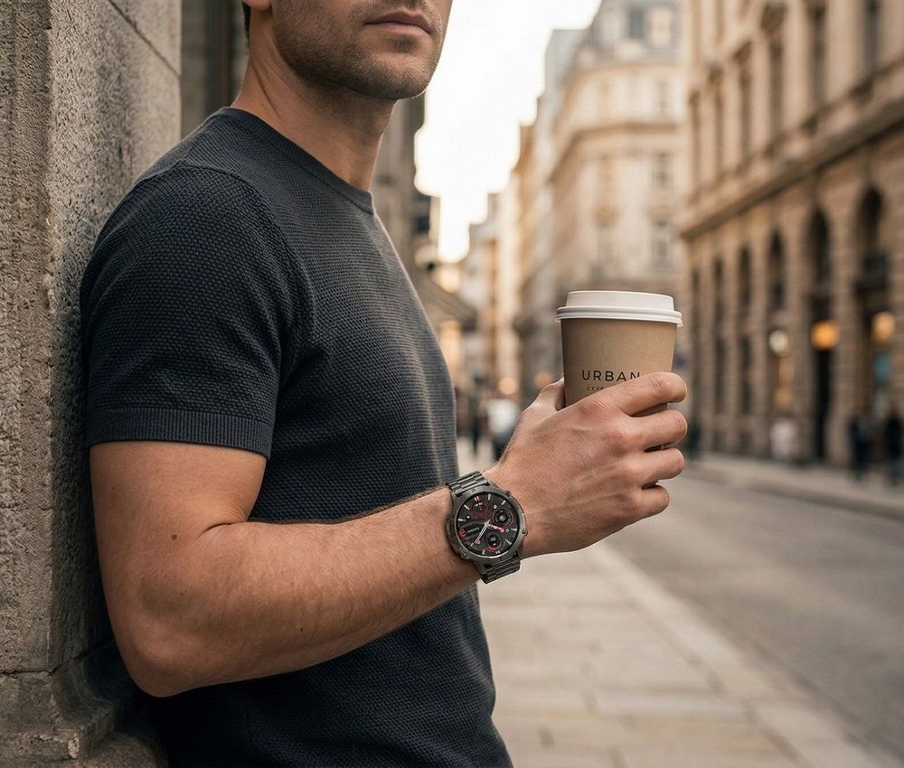 Smartwatch Gravity Czarny Pasek + Bransoleta GT42-5 - obrazek 3