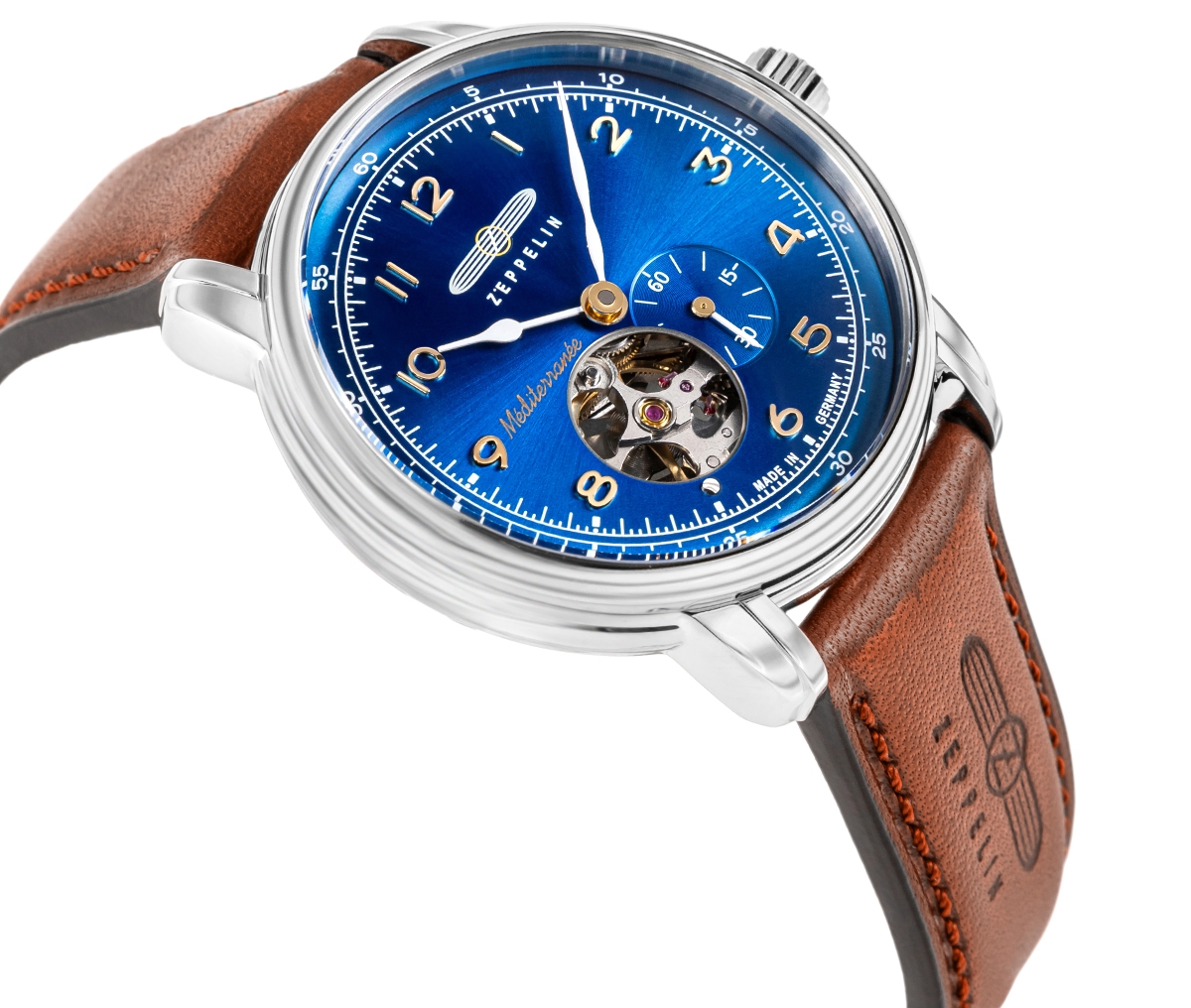 Zegarek Męski ZEPPELIN Méditerranée Open Heart Automatic 9666-3 + BOX - obrazek 3