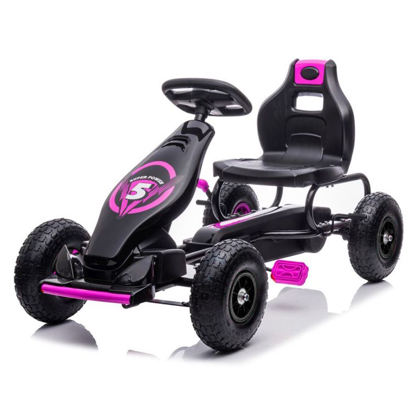 DUŻY GOKART NA PEDAŁY SUPER POWER 5, POMPOWANE KOŁA/G18 - obrazek 10