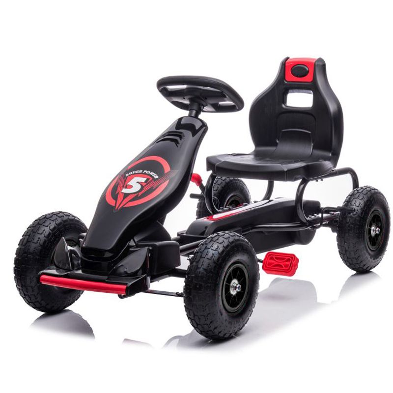 DUŻY GOKART NA PEDAŁY SUPER POWER 5, POMPOWANE KOŁA/G18 - obrazek 5
