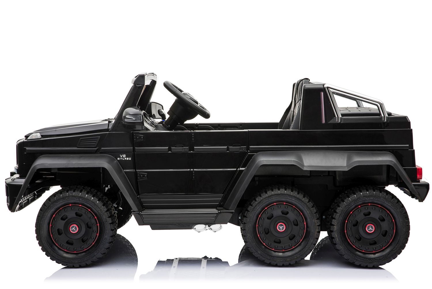 MEGA POJAZD- ORYGINALNY MERCEDES G63, NAPĘD 6X6, MIĘKKIE KOŁA, MIĘKKIE SIEDZENIE, SIEDZENIE DLA RODZICA, 12V 14AH/SX-1888 - obrazek 6
