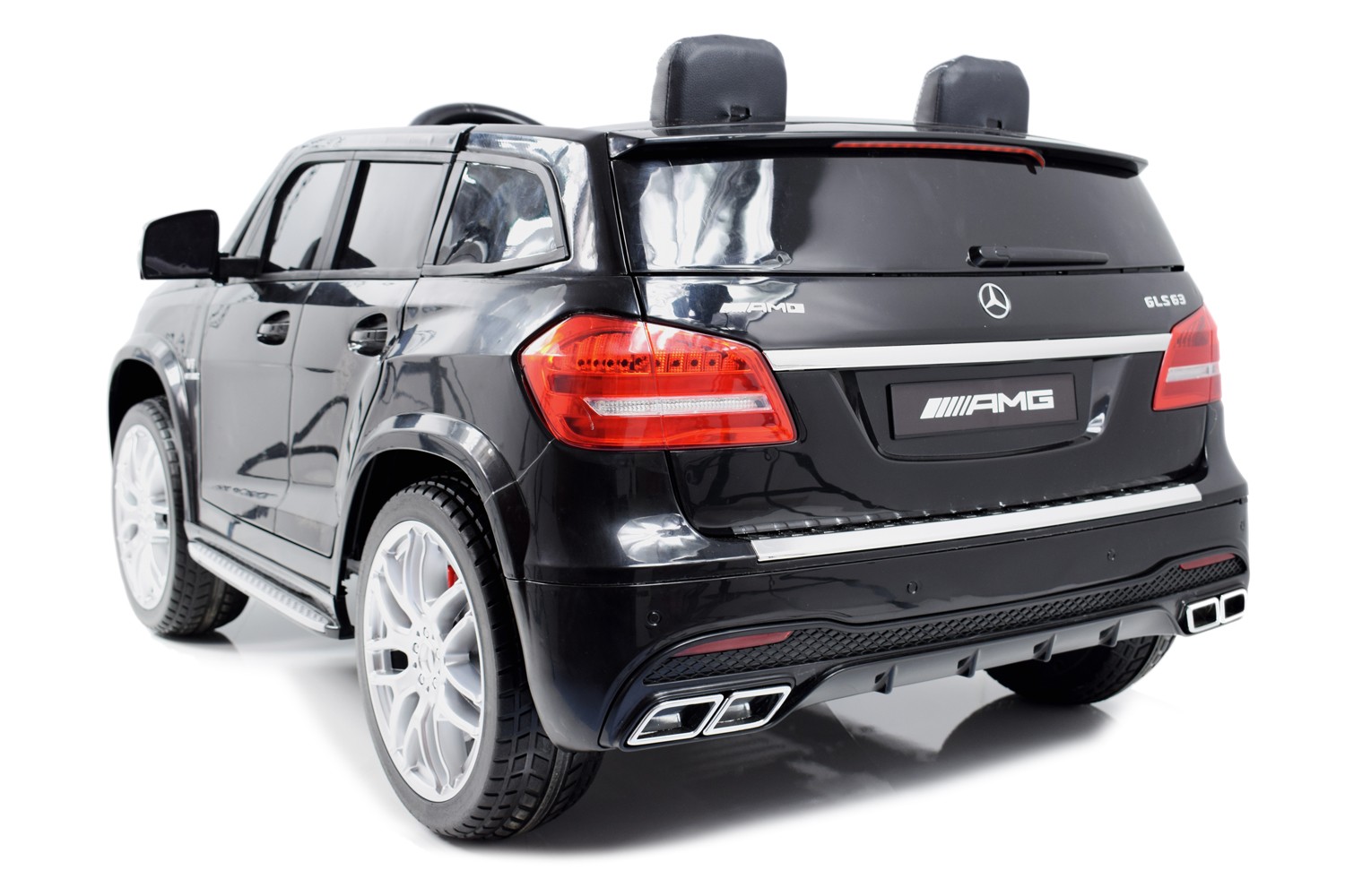 MERCEDES GLS 63, 4 SILNIKI, 2X12 V, MIĘKKIE KOŁA, MIĘKKIE SIEDZENIE, KLIMATYZACJA DLA 2 DZIECI/HL228 - obrazek 10