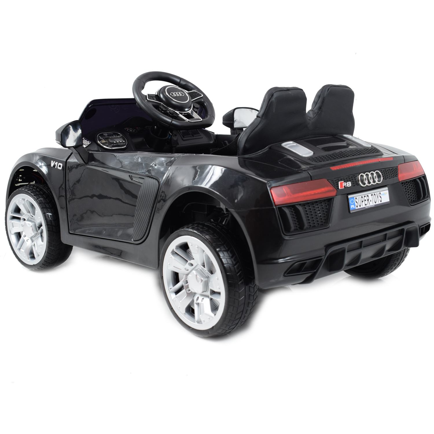 NAJNOWSZE ORYGINALNE AUDI R8 NA LICENCJI MIĘKKIE SIEDZENIE, MIĘKKIE KOŁA SUPER JAKOŚĆ/HL1818 - obrazek 4