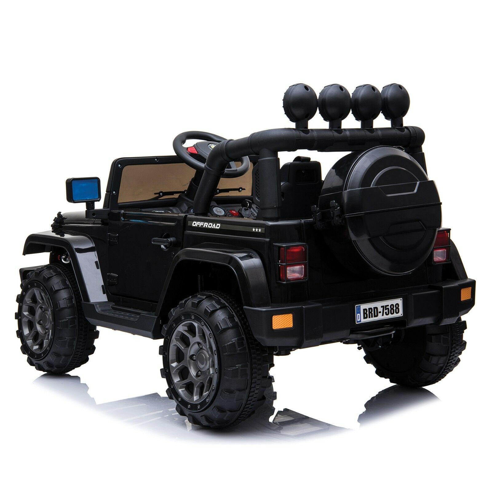 MEGA JEEP FULLTIME, NAPĘD 4X4, 1X12V ,WOLNY START/ MIĘKKIE KOŁA, EXCLUSIVE/7588 - obrazek 4