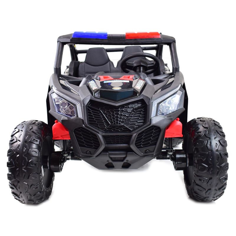 MEGA BUGGY UTV POLICJA TURBO R FOX DLA 2 DZIECI 4X200 W, 24V, SUPER MOC, WSPOMAGANIE/XB2118 - obrazek 5