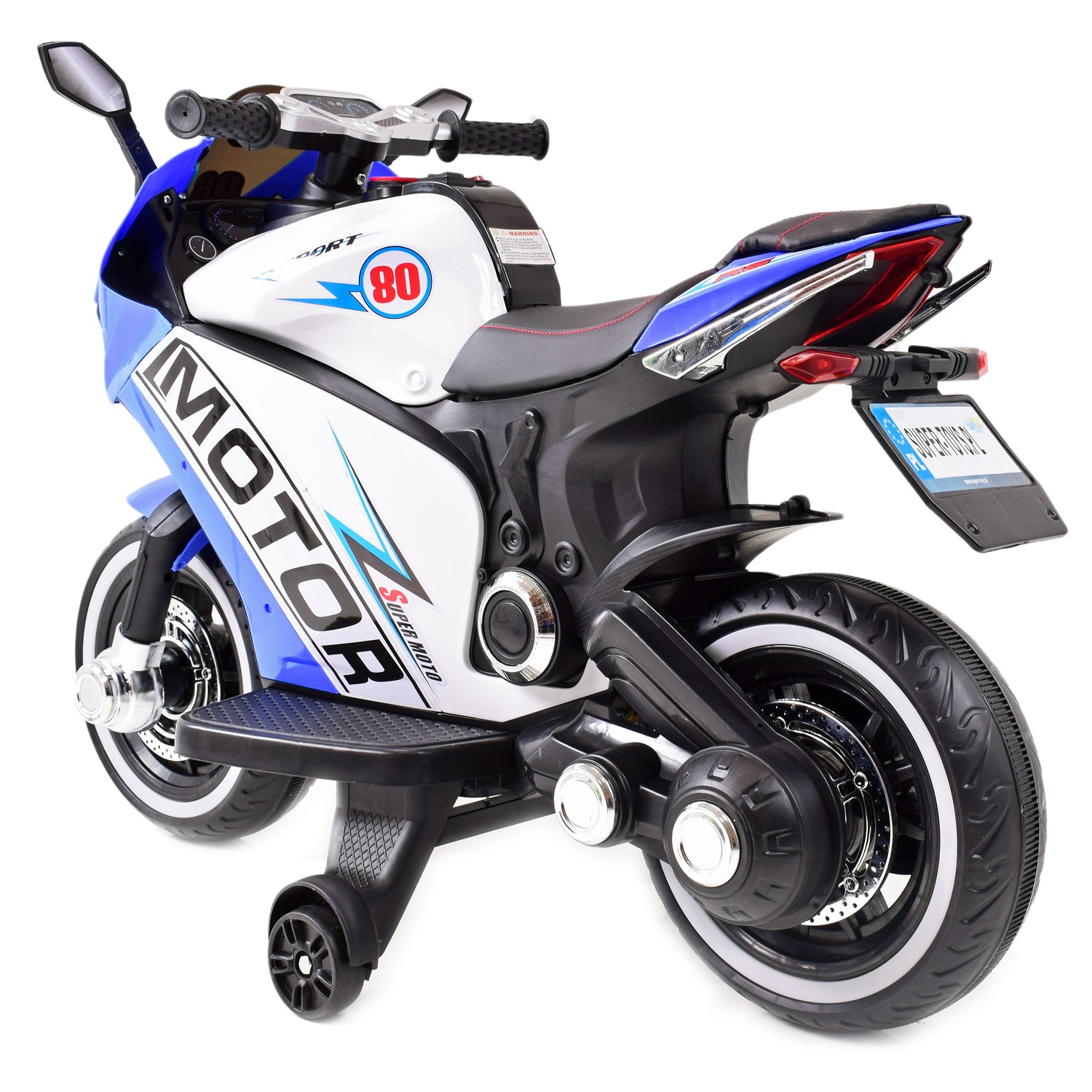 DUŻY MOTOR ŚCIGACZ STRONG 2 EXCLUSIVE, ŚWIECĄCE KOŁA, 2 KOŁOWY/HT6188-2 - obrazek 11