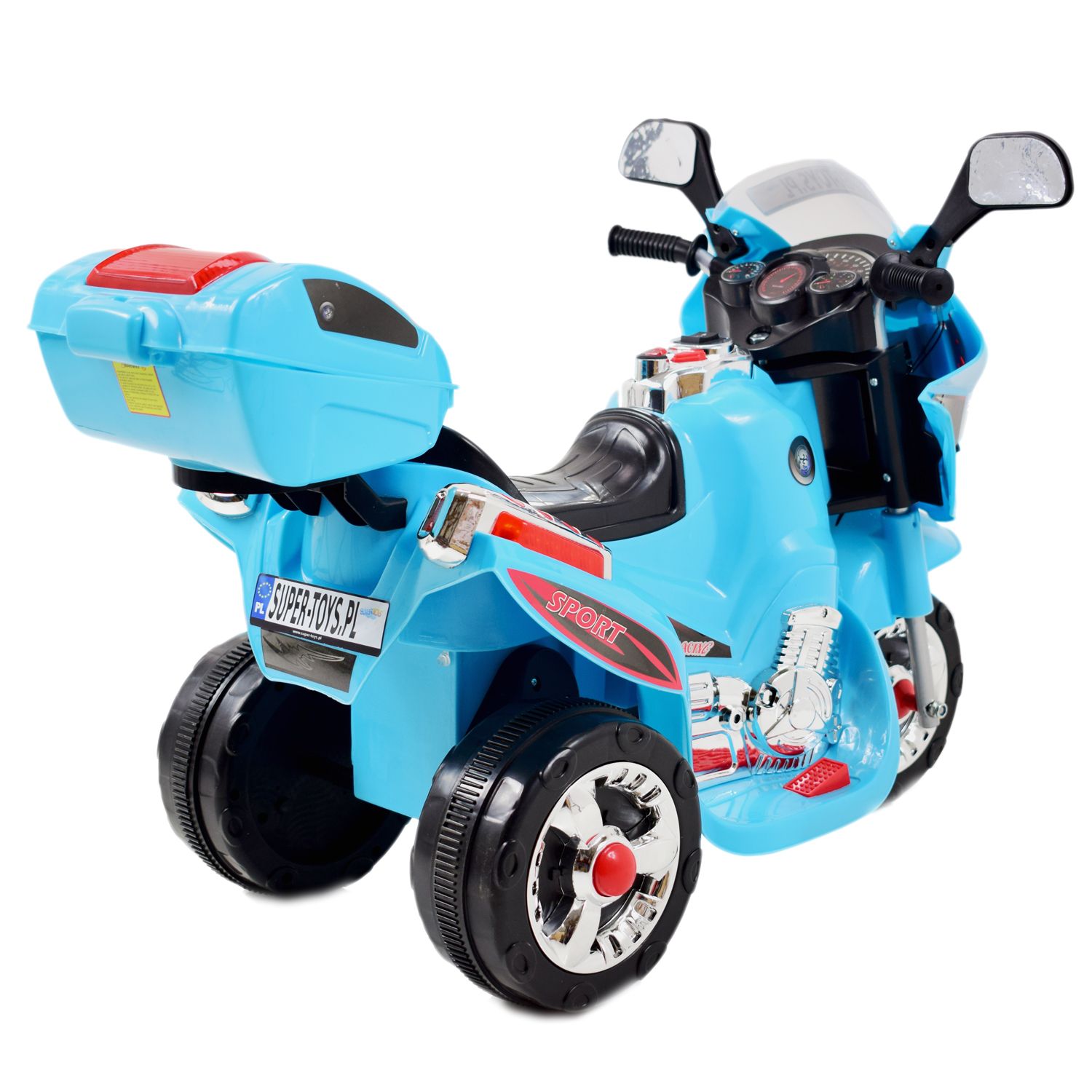 MOTOR, MOTOREK ŚCIGACZ Z KUFERKIEM I DŹWIĘKAMI/MOTOR-518 - obrazek 18