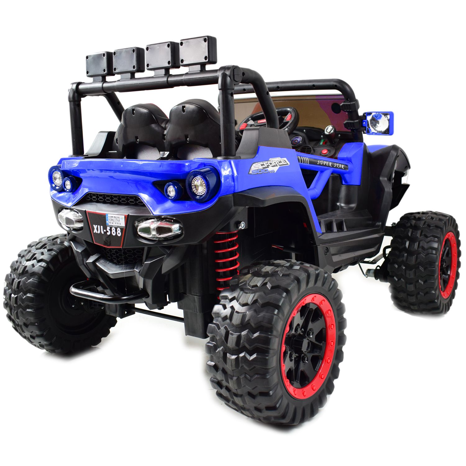 MEGA AUTO CFORCE 4X4 , METALOWE AMORTYZATORY, FUNKCJA BUJANIA, KLIMATYZACJA MIĘKKIE KOŁA EVA, MIĘKKIE SIEDZENIE FULL OPCJA /XJL588 - obrazek 18