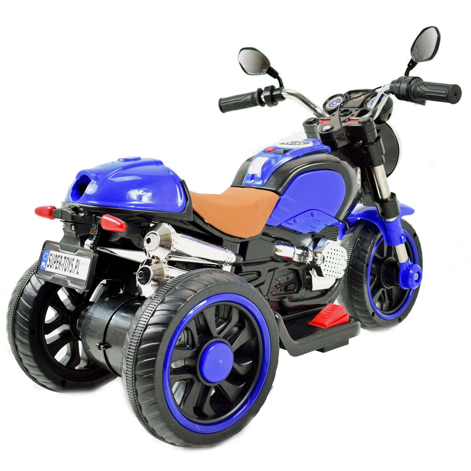 MOTOR 3 KOŁOWY KS - 2 SILNIKI, ŚWIECĄCE KOŁA, MIĘKKIE SIEDZENIE, GAZ W MANETCE/5189 - obrazek 11