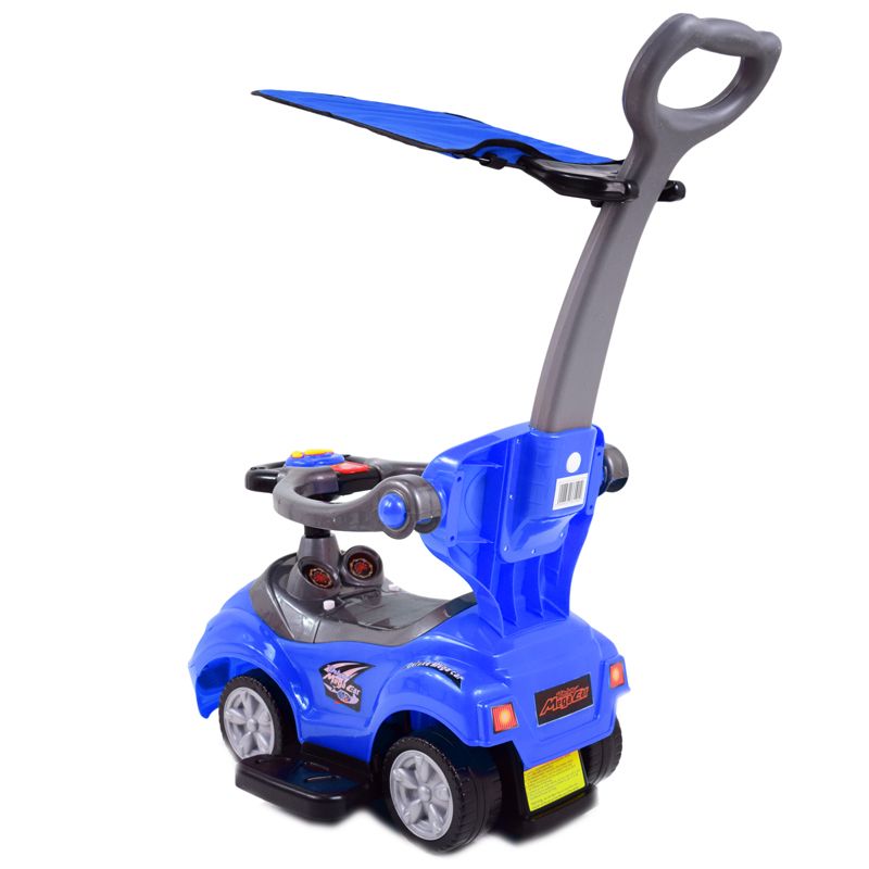 JEŹDZIK, ODPYCHACZ Z DŹWIĘKAMI MEGA CAR 6W 1 Z DASZKIEM/TC202 - obrazek 16