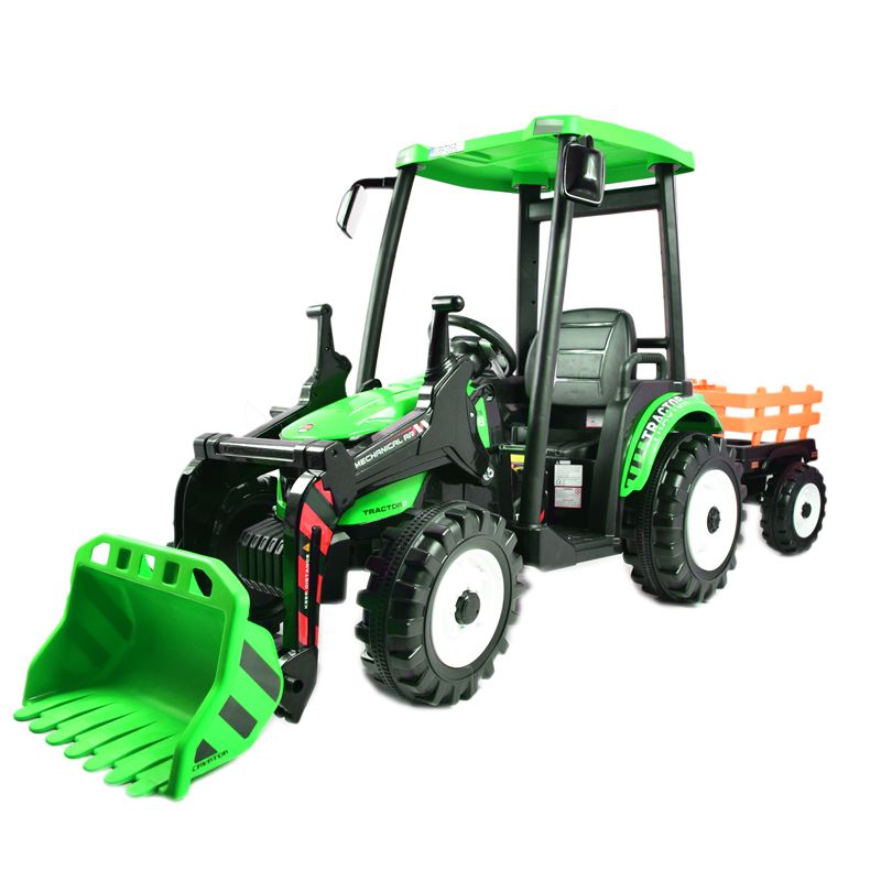 OLBRZYMI TRAKTOR NA AKUMULATOR Z PRZYCZEPĄ 24 V, 400W, PILOT/JS-3158B-24V - obrazek 6