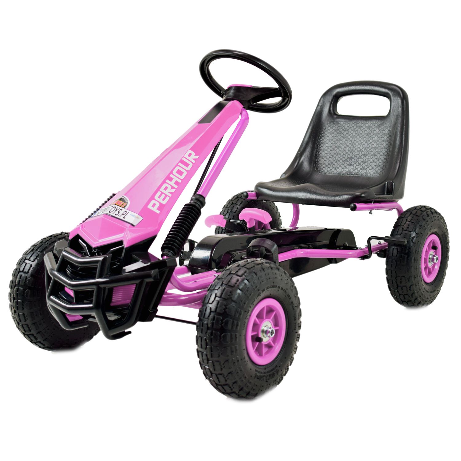 NAJNOWSZY GOKART NA PEDAŁY OFF ROAD, POMPOWANE KOŁA, HAMULCE/G205 - obrazek 4