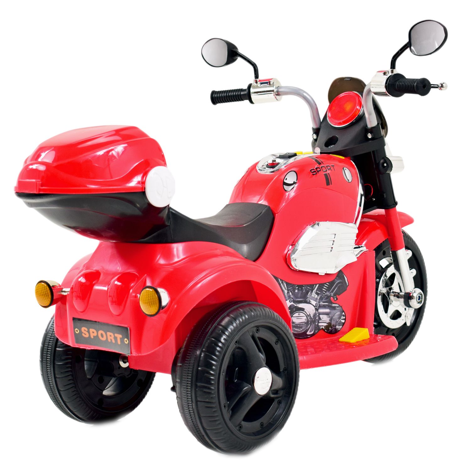 MOTOR CHOPPER SPORT Z KUFERKIEM, KOGUTEM I DŹWIĘKAMI/X818 - obrazek 11