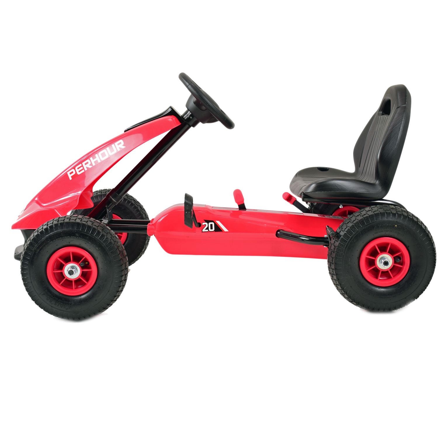 NAJNOWSZY GOKART NA PEDAŁY, KOŁA POMPOWANE, HAMULCE/G203 - obrazek 4