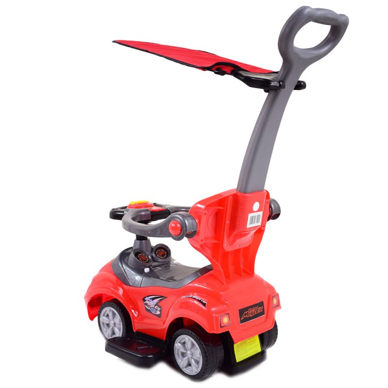 JEŹDZIK, ODPYCHACZ Z DŹWIĘKAMI MEGA CAR 6W 1 Z DASZKIEM/TC202 - obrazek 11