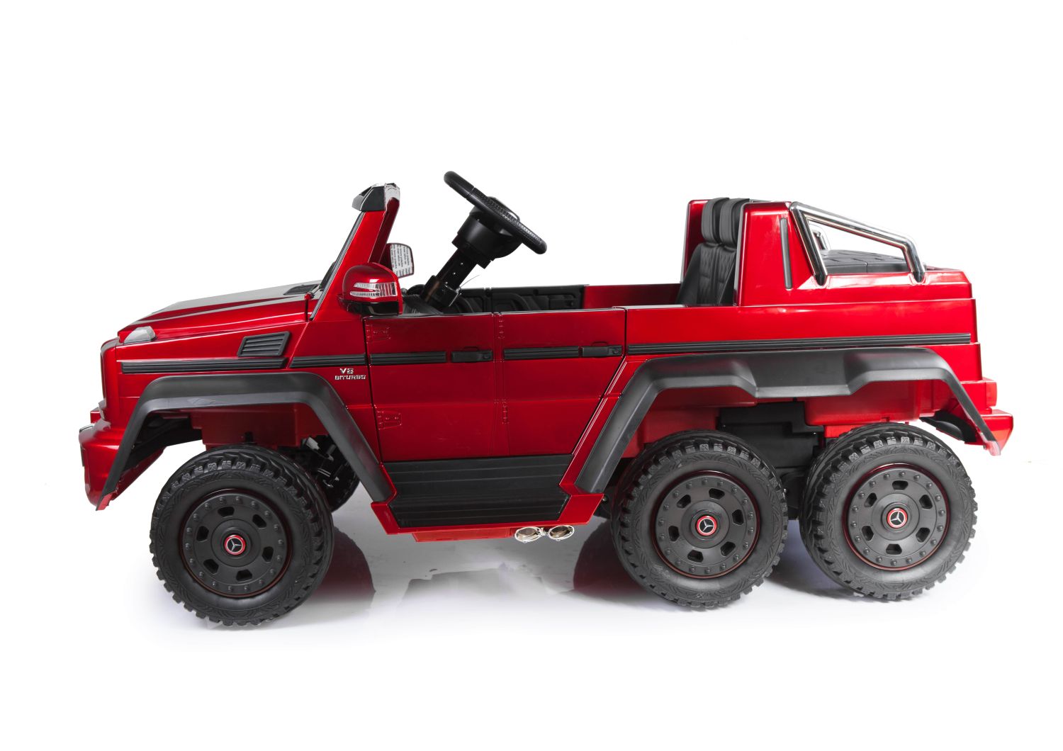 MEGA POJAZD- ORYGINALNY MERCEDES G63, NAPĘD 6X6, MIĘKKIE KOŁA, MIĘKKIE SIEDZENIE, SIEDZENIE DLA RODZICA, 12v14AH, LAKIER, MP4/SX-1888 - obrazek 4