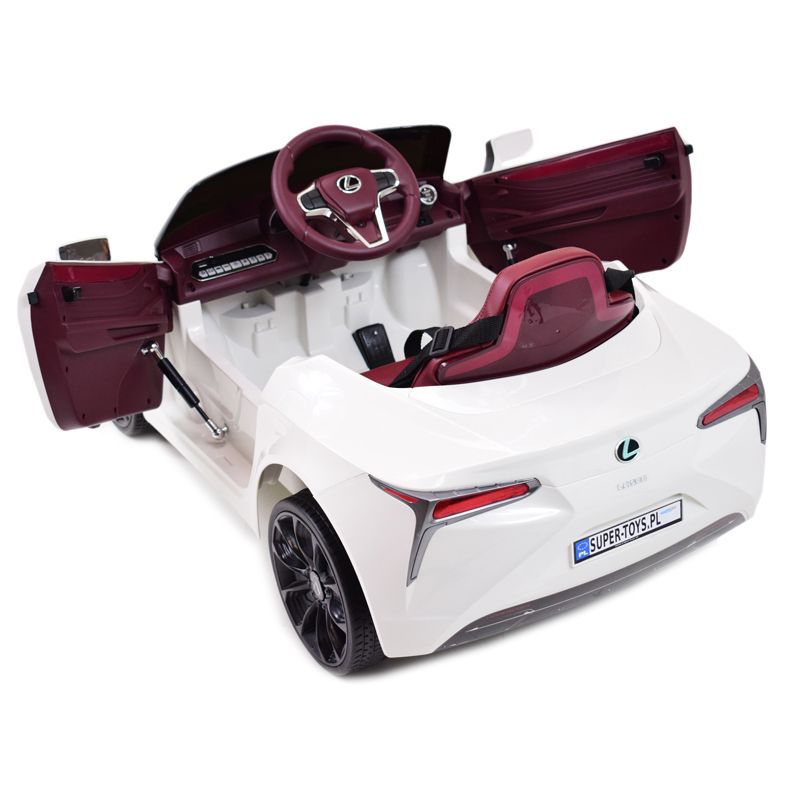 ORYGINALNY LEXUS LC500 NA NAJLEPSZEJ WERSJI, MIĘKKIE KOŁA, MIĘKKIE SIEDZENIE/JE1618 - obrazek 4