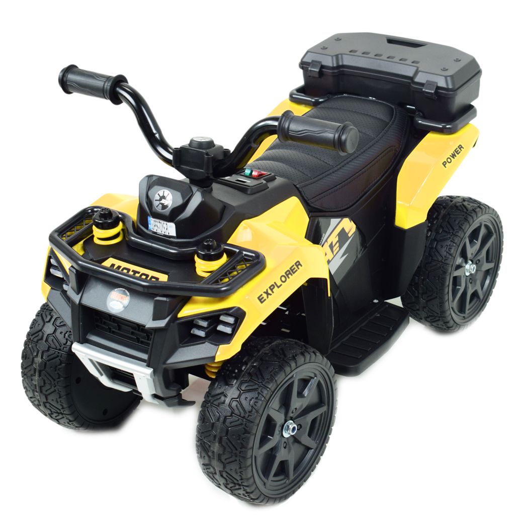 QUAD NA AKUMULATOR EXPLORER - PILOT, IMITACJA WYDECHU, MIĘKKIE KOŁA, SKÓRA/GTS1155 - obrazek 19