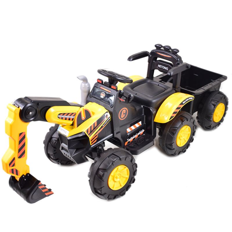 TRAKTOR, KOPARKA NA AKUMULATOR+PRZYCZEPA,PILOT /HT9158 - obrazek 4