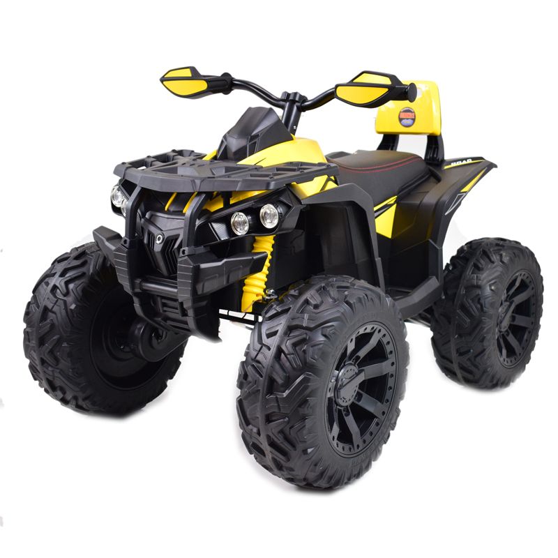 WIELKI QUAD NA AKUMULATOR POWER HERO - 4 SILNIKI, MIĘKKIE KOŁA/QLS3288 - obrazek 4