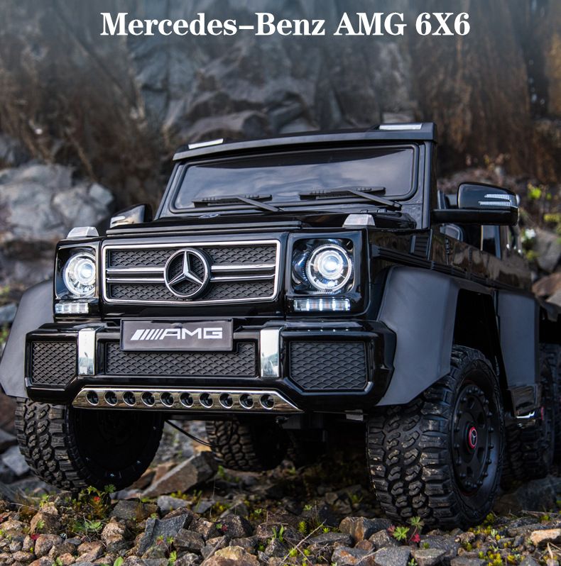 MEGA POJAZD- ORYGINALNY MERCEDES G63, NAPĘD 6X6, MIĘKKIE KOŁA, MIĘKKIE SIEDZENIE, SIEDZENIE DLA RODZICA, 12V 14AH/SX-1888 - obrazek 4