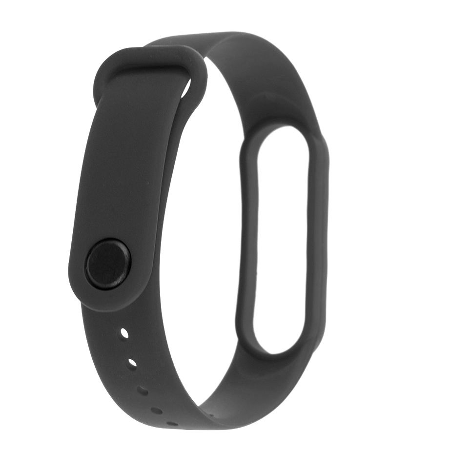 Pasek silikonowy do Xiaomi 5/6 - czarny - obrazek 2