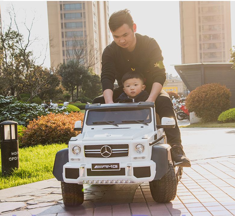 MEGA POJAZD- ORYGINALNY MERCEDES G63, NAPĘD 6X6, MIĘKKIE KOŁA, MIĘKKIE SIEDZENIE, SIEDZENIE DLA RODZICA, 12V 14AH/SX-1888 - obrazek 5