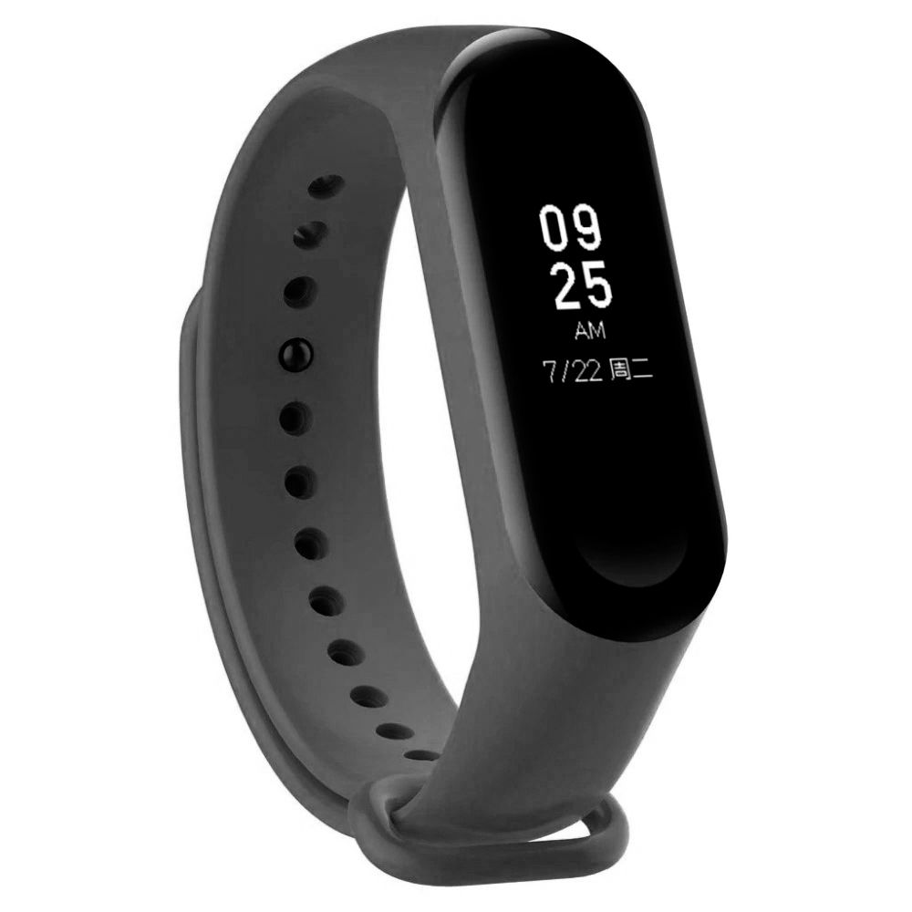Pasek silikonowy do Xiaomi 5/6 - czarny - obrazek 3