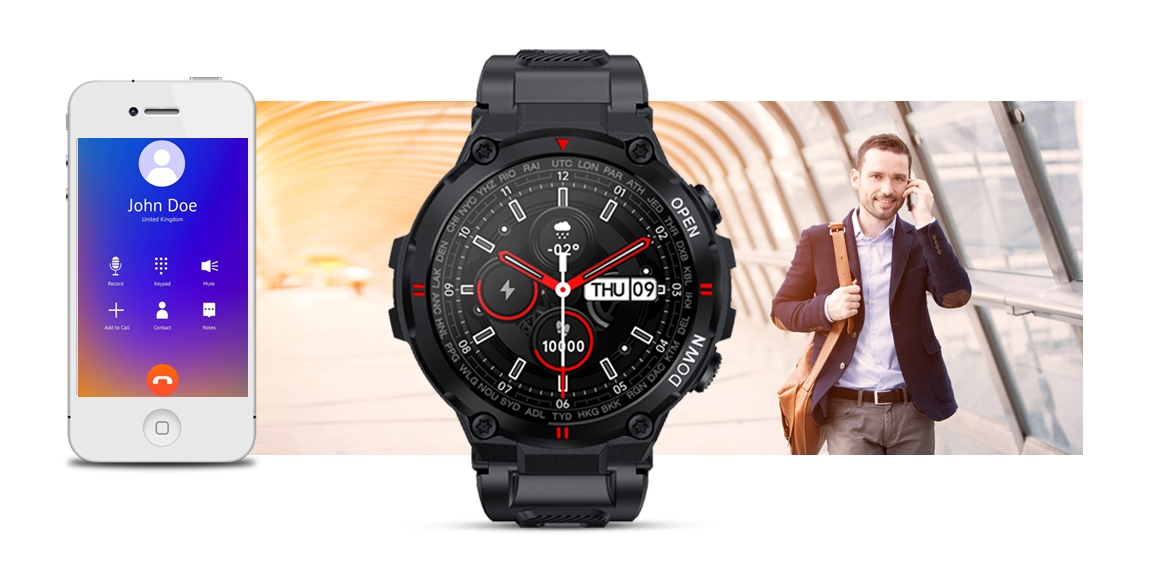 Smartwatch GIEWONT Czarny GW430-1 - obrazek 5